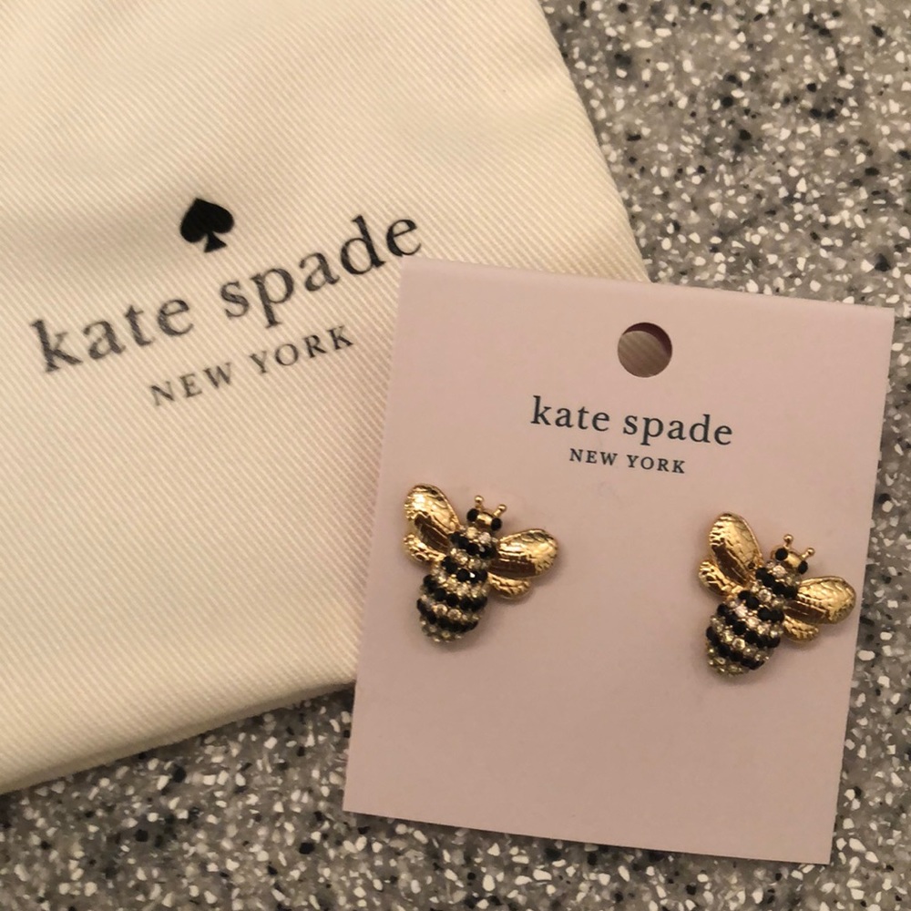 Kate Spade bumblebee picnic perfect stud earrings